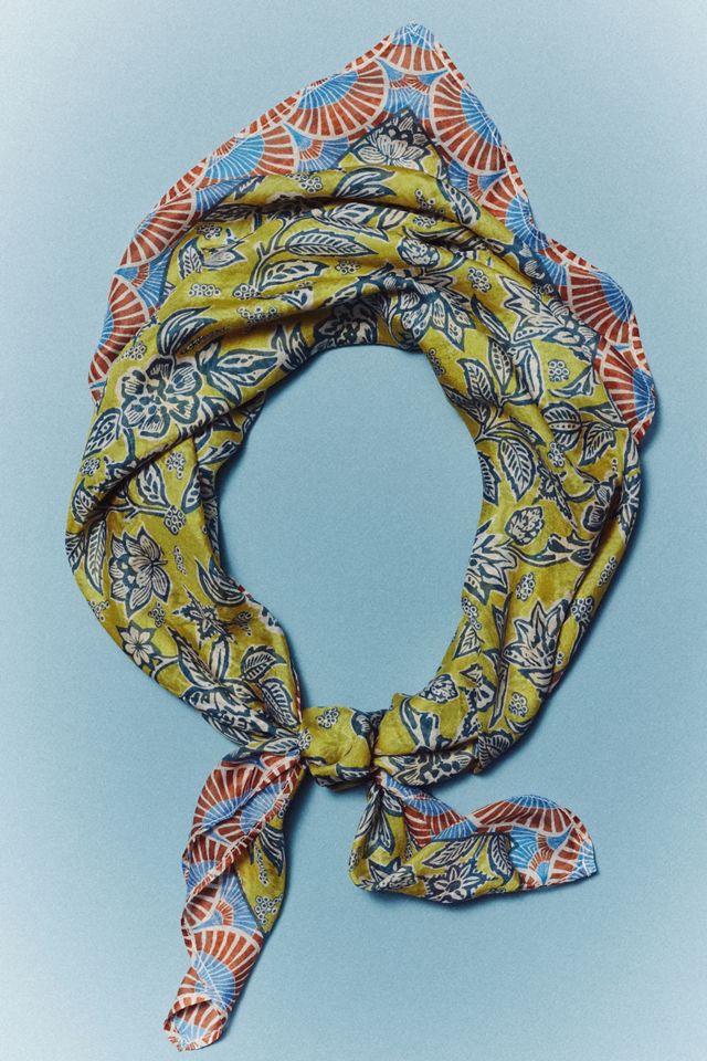 Vismaya 100% Silk Hair Scarf #4