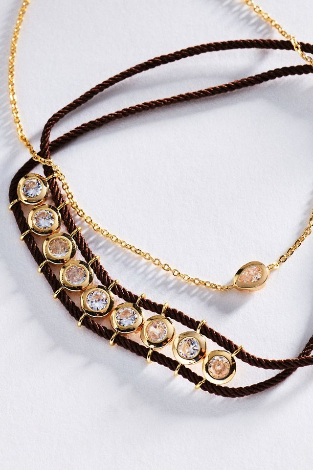 Crystal Corded Bracelet #2