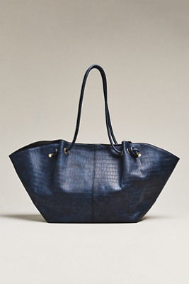Maeve Embossed Croc Tote Bag