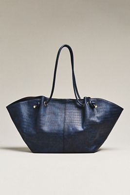 Maeve Embossed Croc Tote Bag