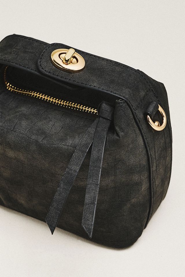 Maeve Faux-Leather Croc Structured Bag #2