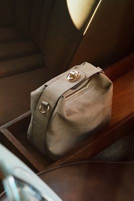 Maeve Faux-Leather Croc Structured Bag