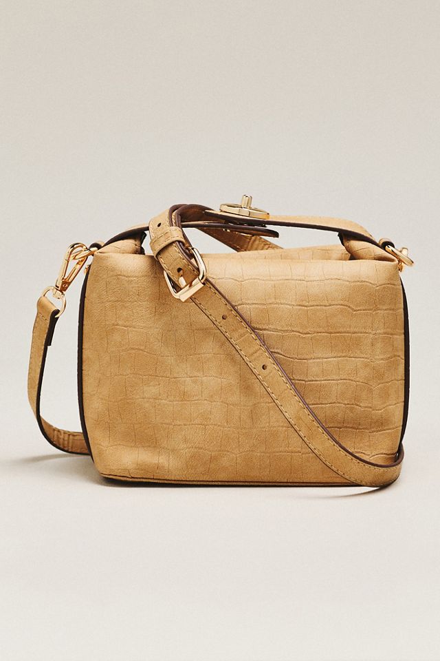 Maeve Faux-Leather Croc Structured Bag #2
