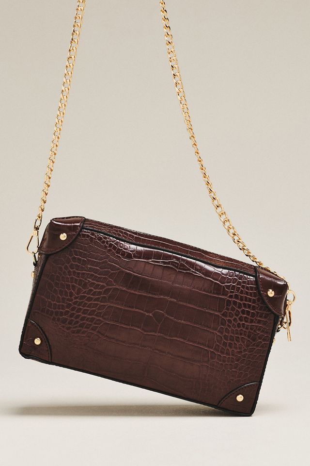 Maeve Embossed Croc Trunk Purse #1