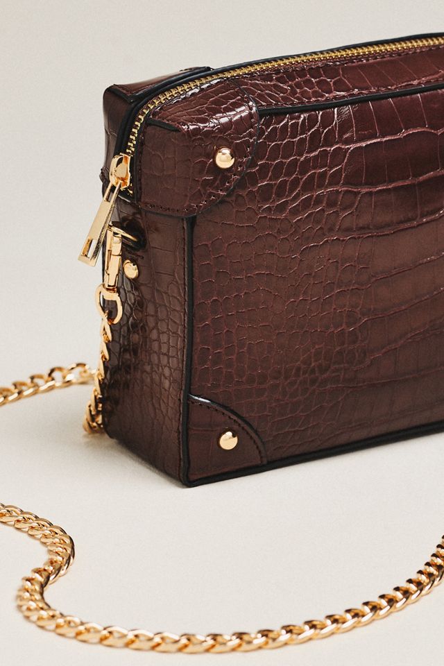 Maeve Embossed Croc Trunk Purse #2