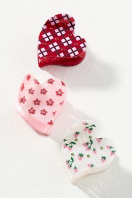 Frasier Sterling Small Hair Claw Clips, Set of 3