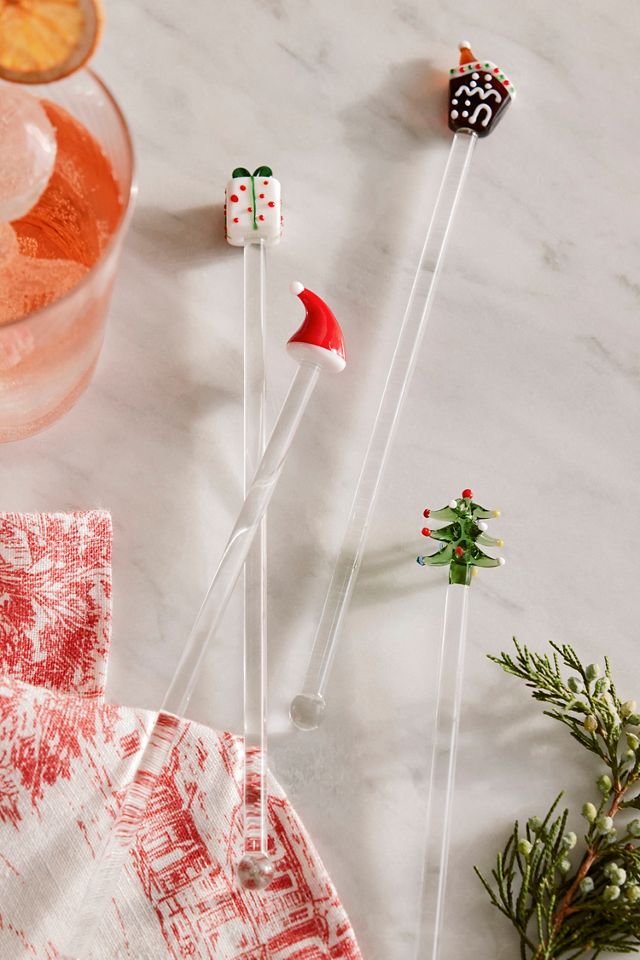 Holiday Icon Drink Stirrers, Set of 4 #1