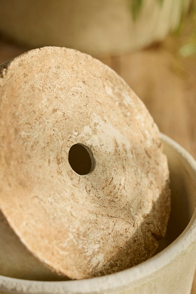 Earth Fired Clay Cylinder Bowl Planter #2