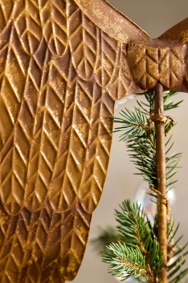 Embossed Angel Wings Tree Topper #1