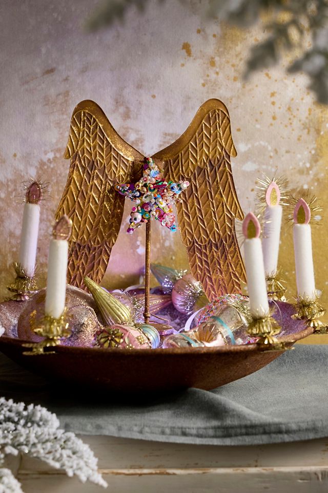 Embossed Angel Wings Tree Topper #2