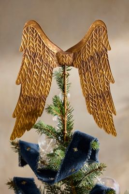 Terrain Embossed Angel Wings Tree Topper