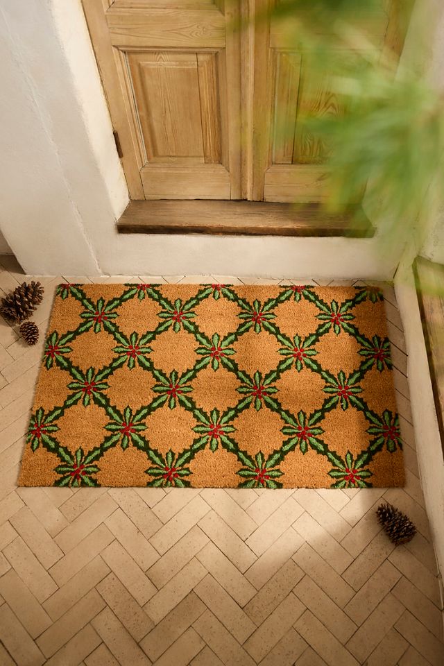 Holly Trellis Coir Doormat #2