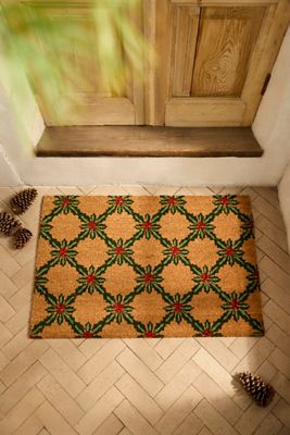 Holly Trellis Coir Doormat