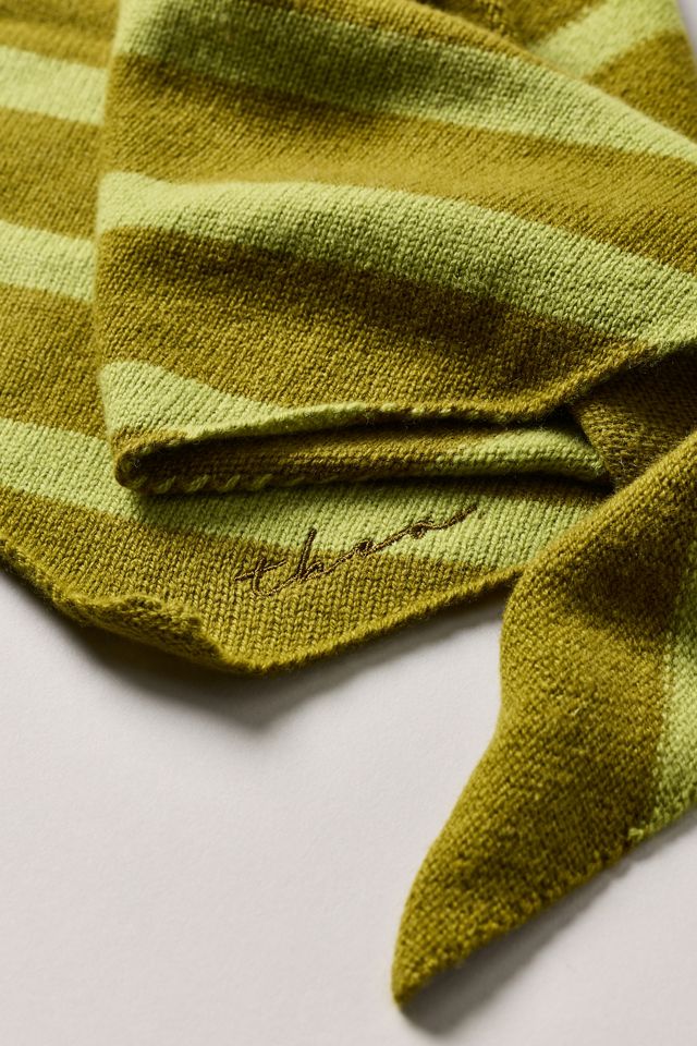 TBCo 100% Merino Wool Striped Triangle Scarf #1
