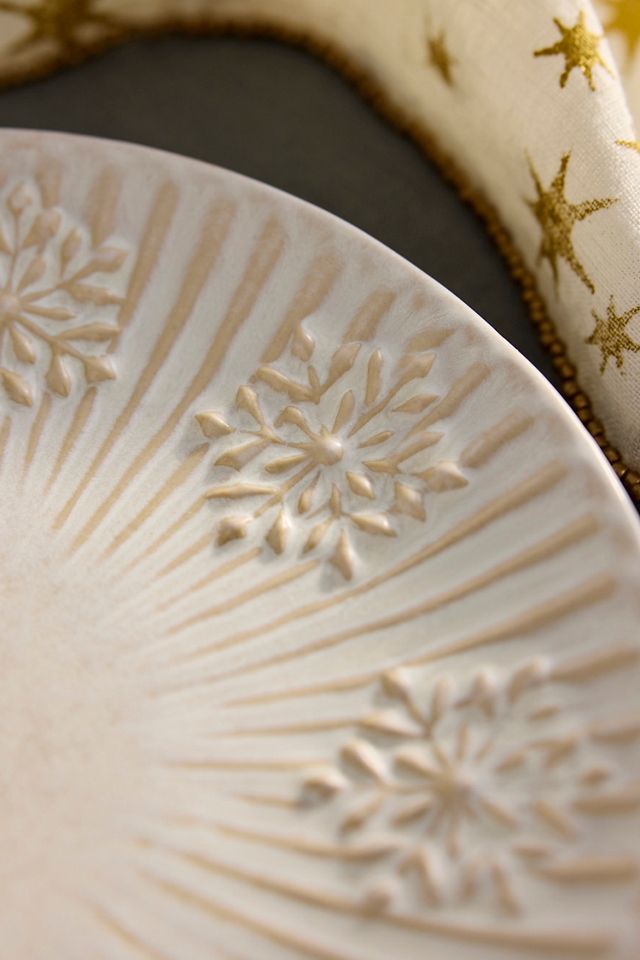 Snowflake Stoneware Side Plate #1