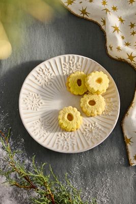 Terrain Snowflake Stoneware Side Plate