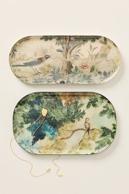 Tapestry Print Trinket Tray