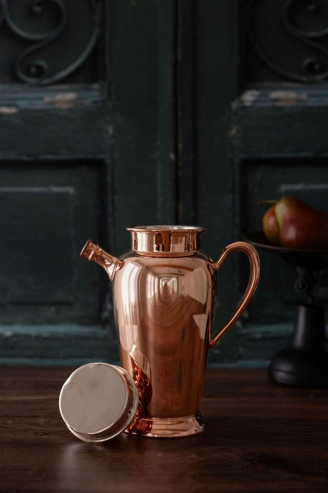 Coppermill Kitchen Antique  Silver Lined Cocktail Shaker 2 #1