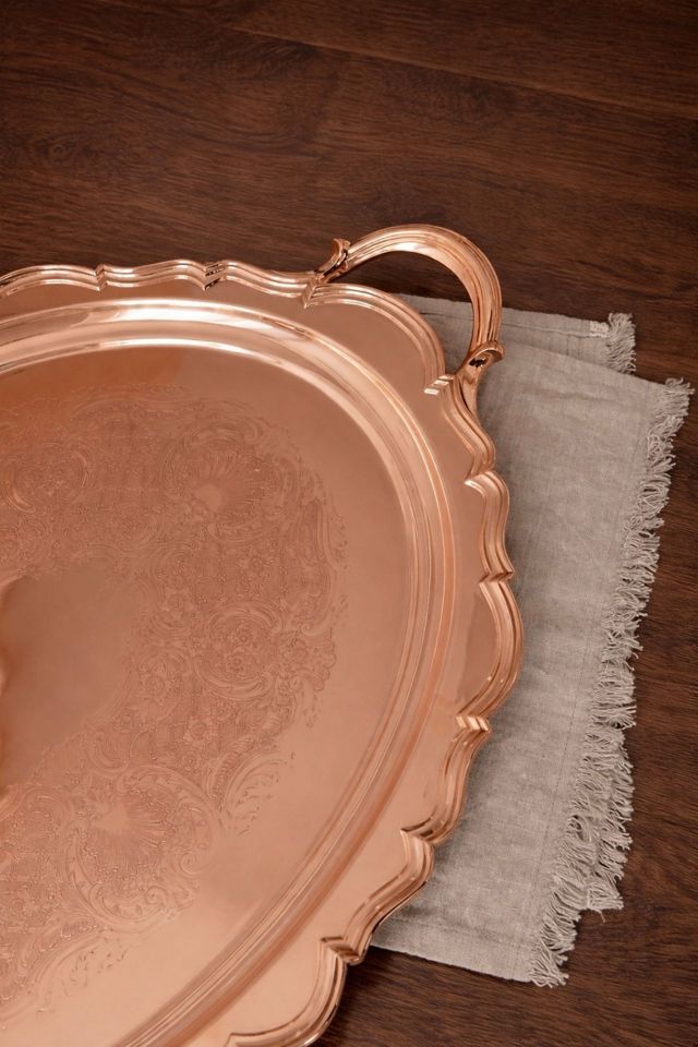 Coppermill Kitchen Antique Large Provincial Serving Tray #1