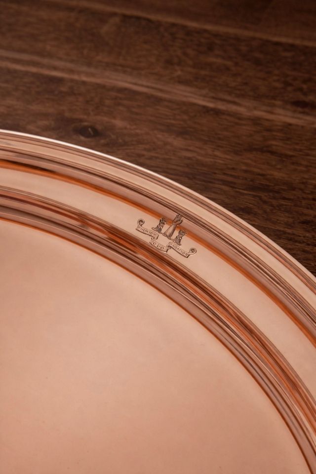 Coppermill Kitchen Antique English Hotel Oval Serving Tray #1