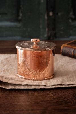 Coppermill Kitchen Antique Oval Engraved Tea Caddy