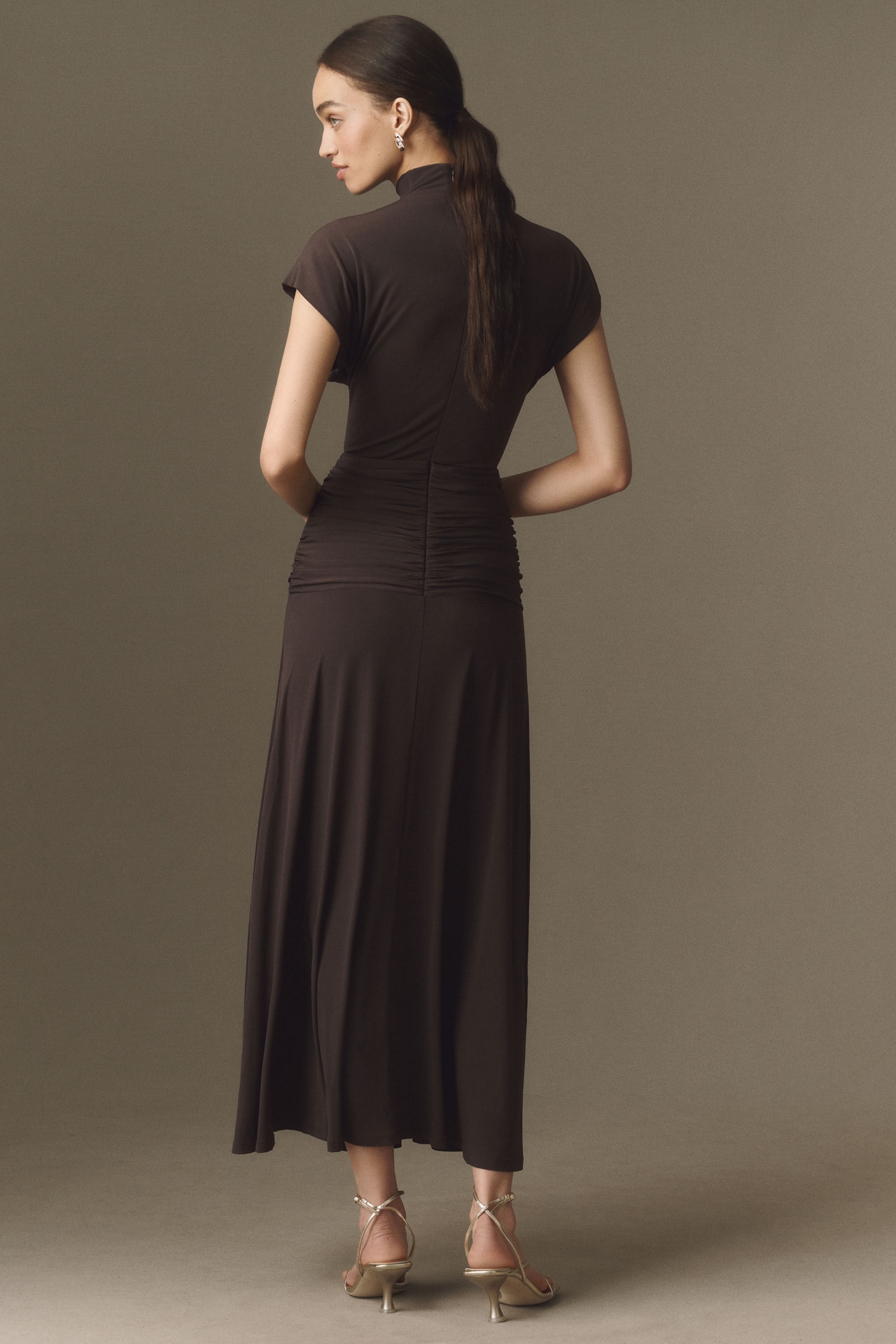 Siempre Tie-Skirt Jersey Maxi Dress