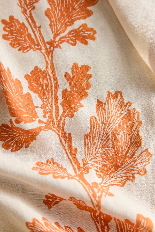 Oak Vine Linen Dish Towel #1