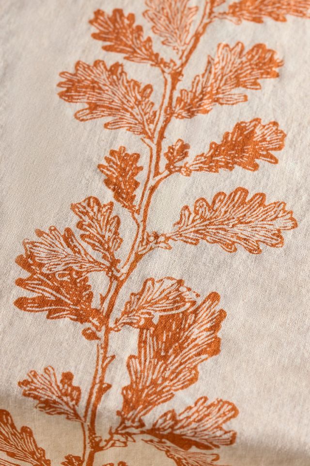 Oak Vine Linen Tablecloth #1