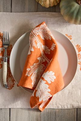 Oak Vine Linen Napkins, Set of 2