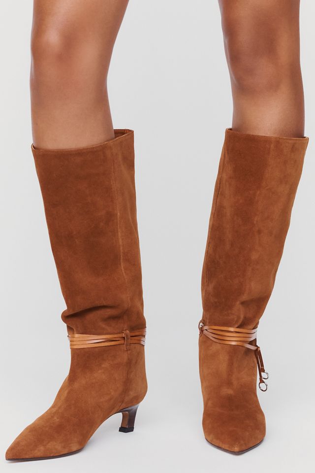 By Anthropologie Tall Wrapped Ring Boots #1