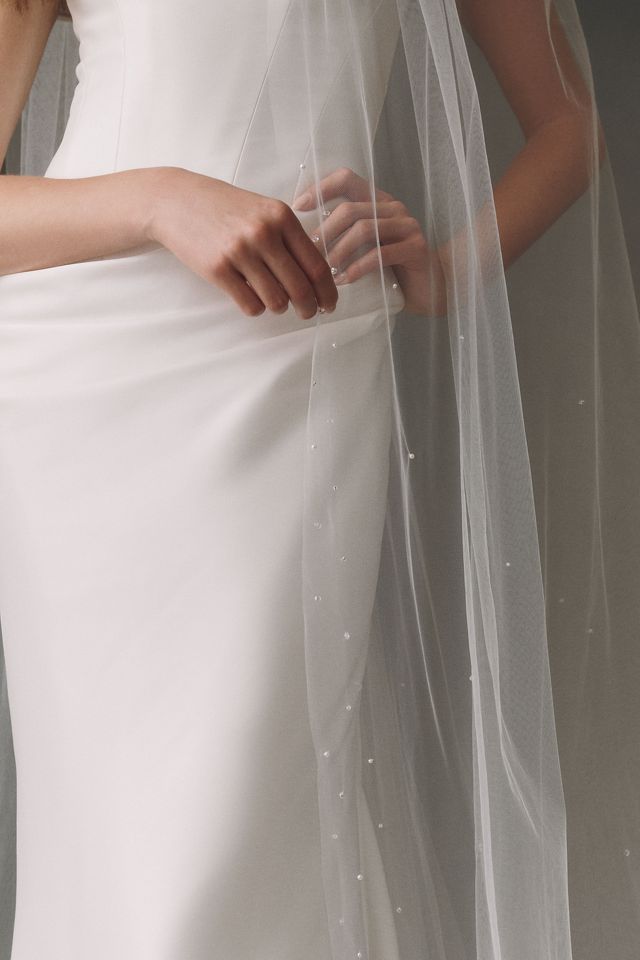 Pronovias Pearl Crystal Cathedral Veil  #1