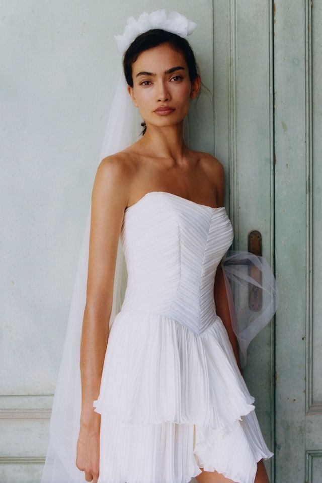 Pronovias Soft 3D Floral Headpiece #3