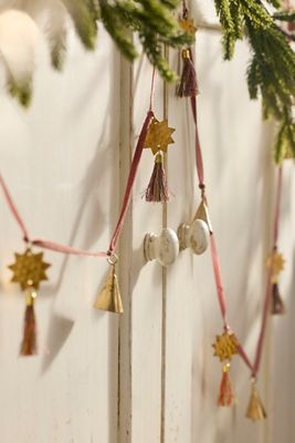 Velvet Tassel + Bell Garland