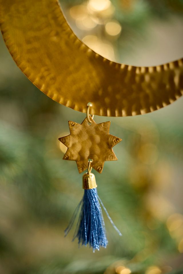 Brass + Cotton Tassel Ornament #1