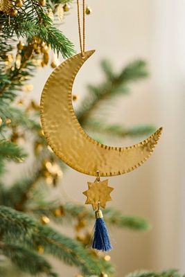 Terrain Brass + Cotton Tassel Ornament