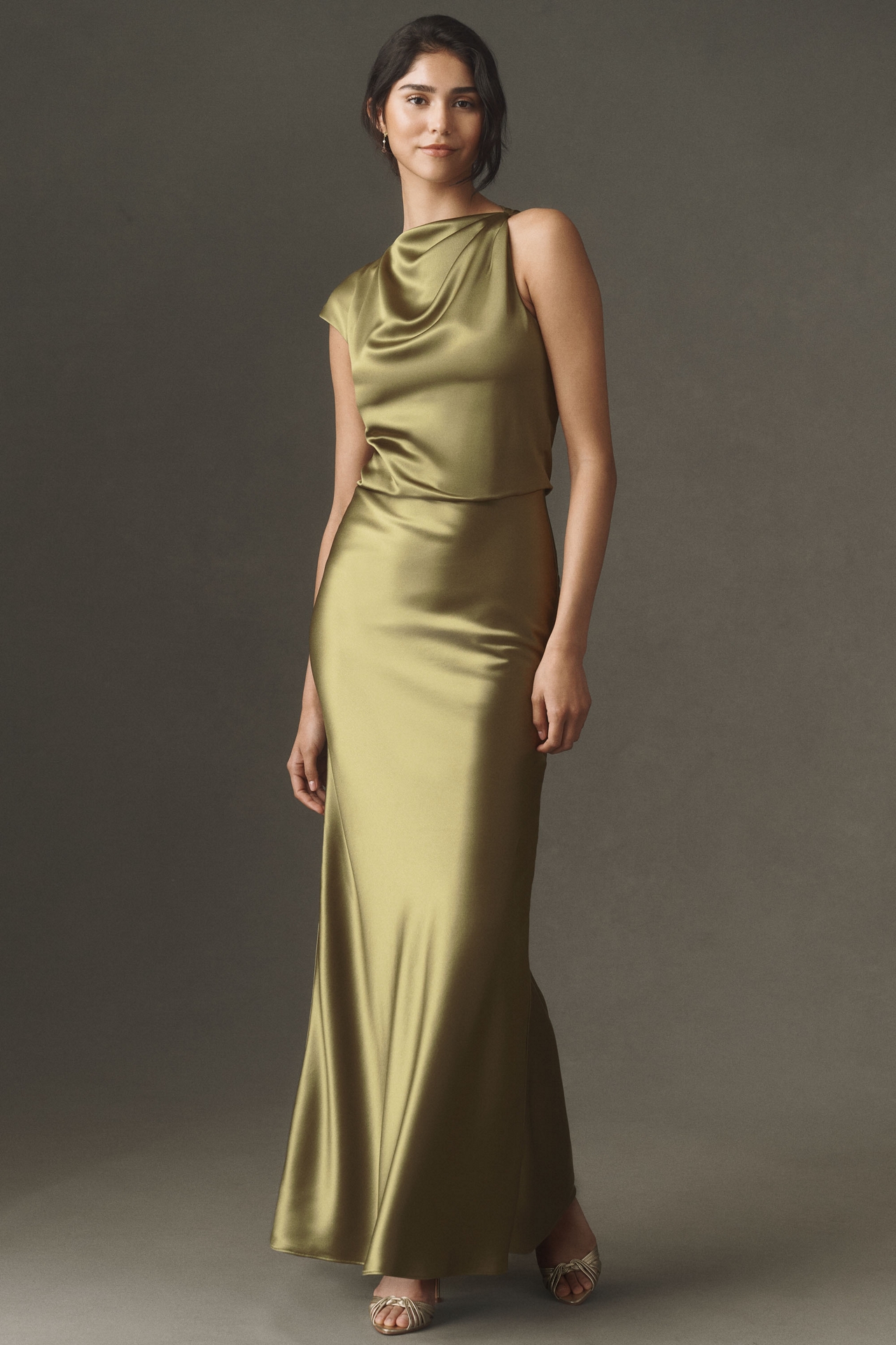 Mare Satin Cowl Maxi Dress