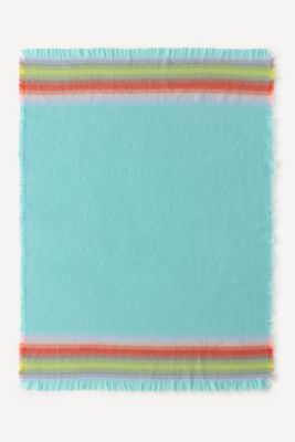 Avi Striped Woven Fringed Throw Blanket