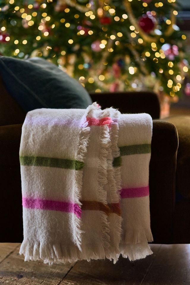Avi Striped Woven Fringed Throw Blanket #2