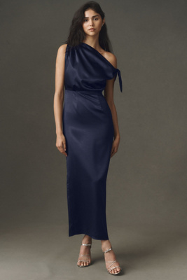 Mare Mare Off-shoulder Maxi Dress In Blue