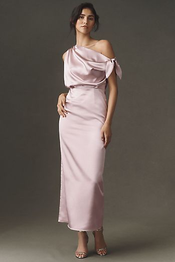 blush pink wedding guest dress Formal Part Tea-Length Prom Gown Dress 12 / Picture Color evening party or any other occasions Wedding Guest Outfit // Blush