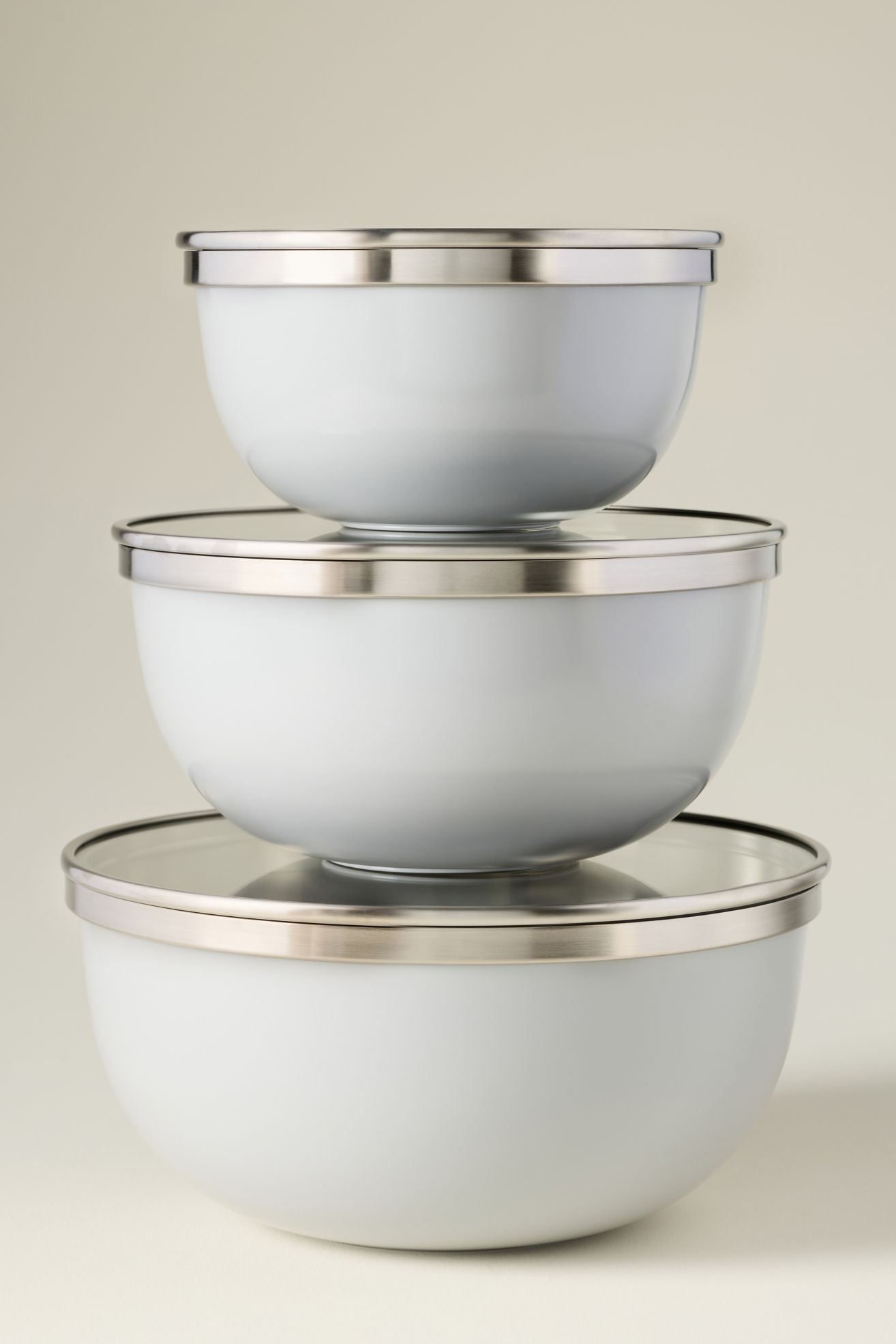 Caraway Mixing Bowls Set of 3 - Grey, Set Of 3