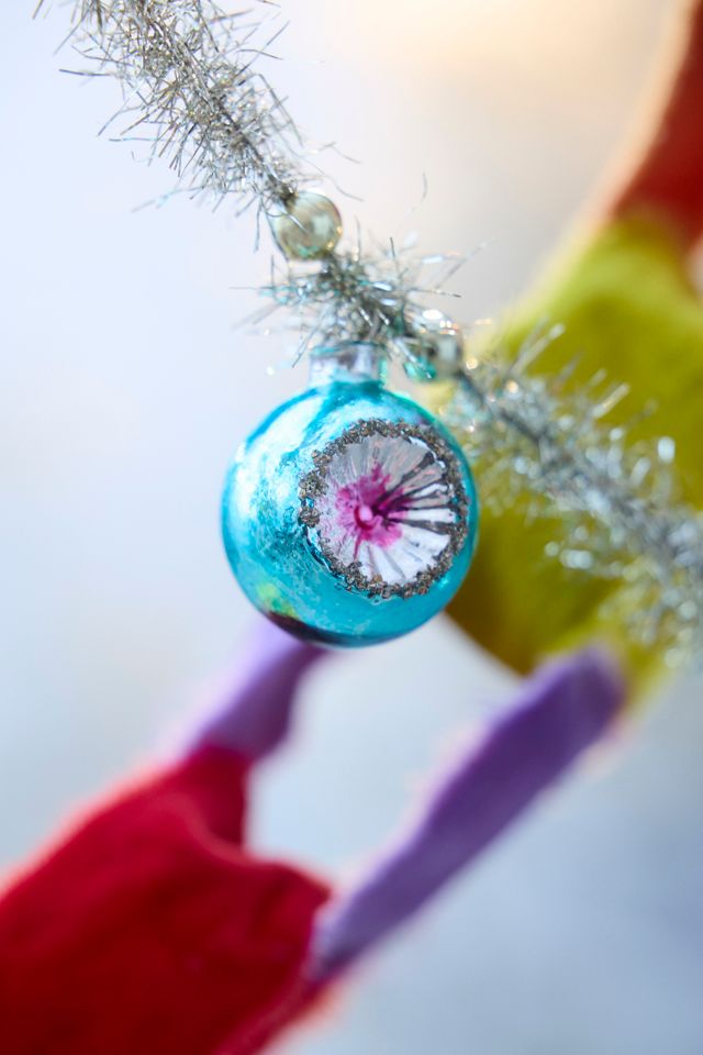 Vintage Tinsel + Ornament Garland #3