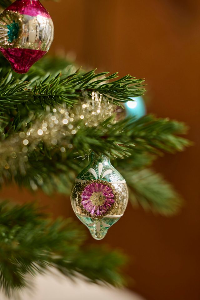Vintage Tinsel + Ornament Garland #1