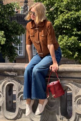 Maeve Faux-Leather Bucket Bag