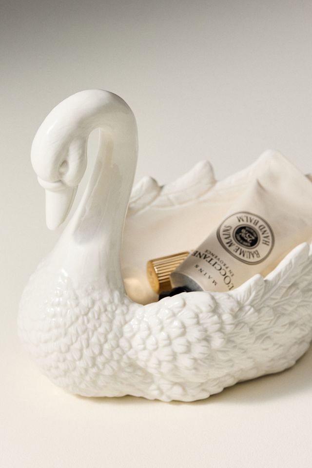 Stoneware Swan Vessel #1