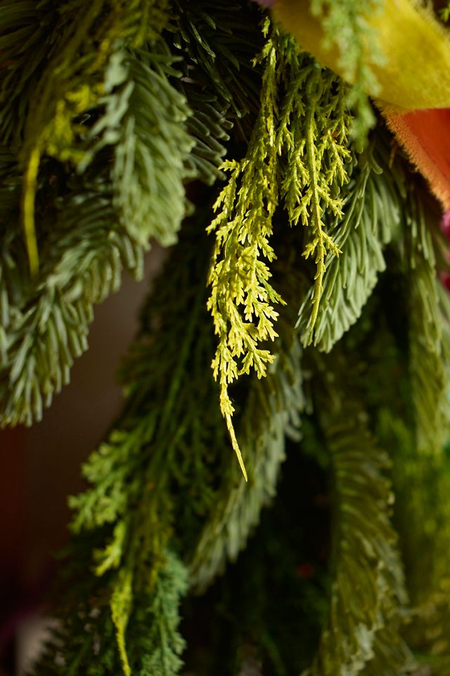 Faux Mixed Evergreen Garland, 9’ #1
