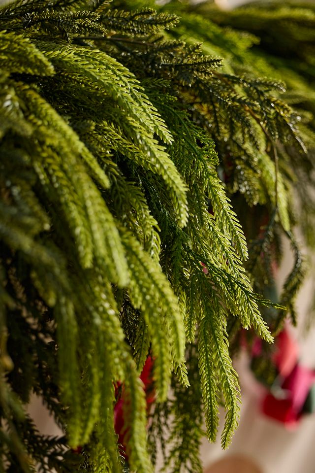 Faux Draped Evergreen Mix Garland, 6’ #1
