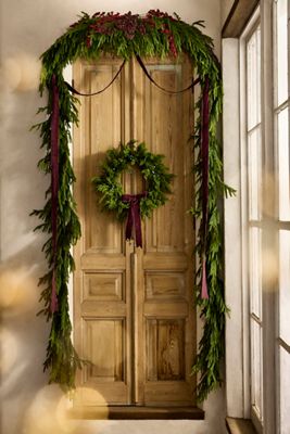 Faux Norfolk Pine Arch Garland, 18’