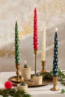 Tree Taper Candles, Set of 2