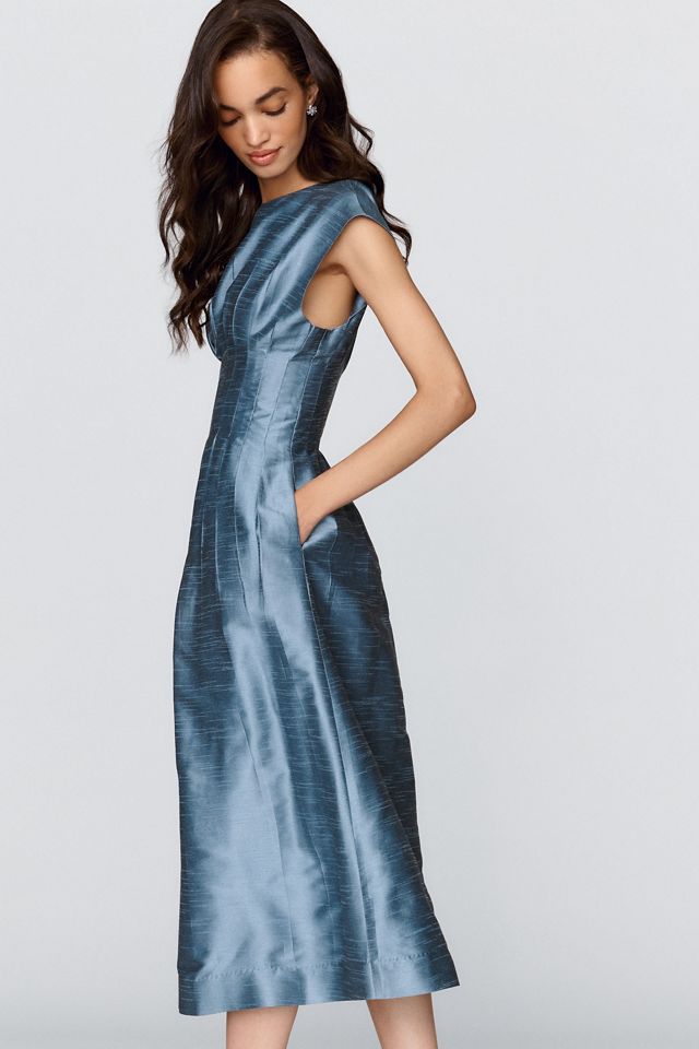 Mestiza Quinn Linen Blend Taffeta Dress #3